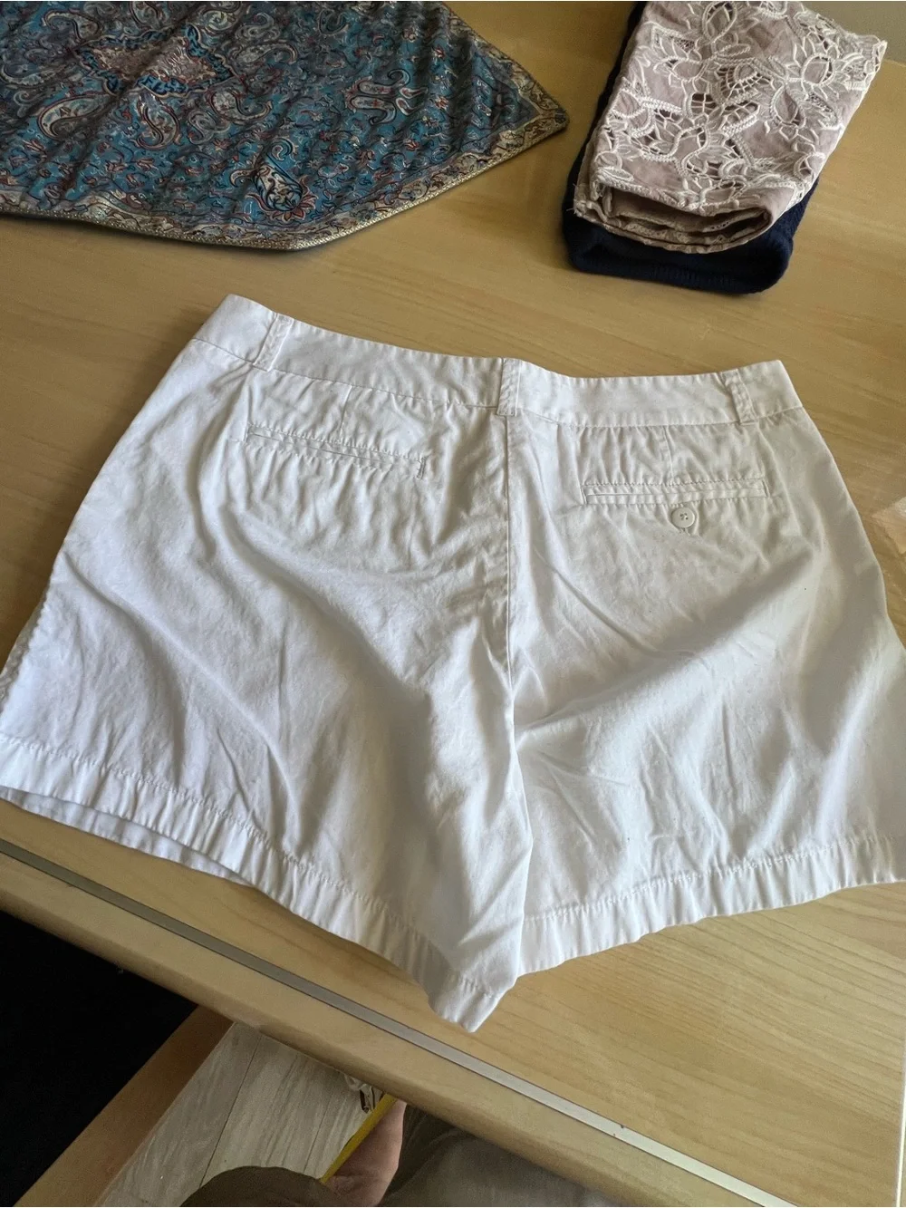 J. Crew White Linen-Blend Bermuda Shorts